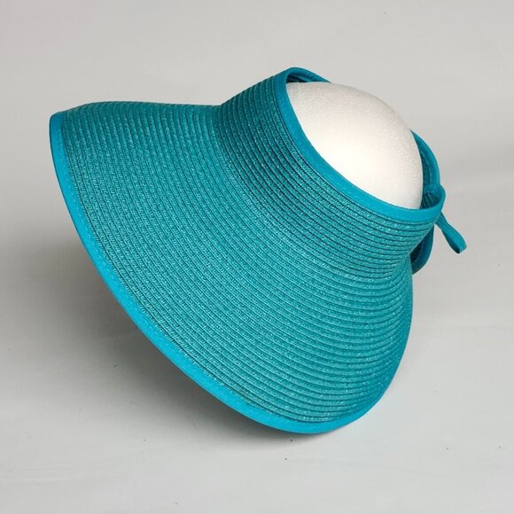 DISNEY'S CASTAWAY CAY Wide Brimmed Sun Hat SCALA TEAL HAT Pack away hat - Picture 4 of 8